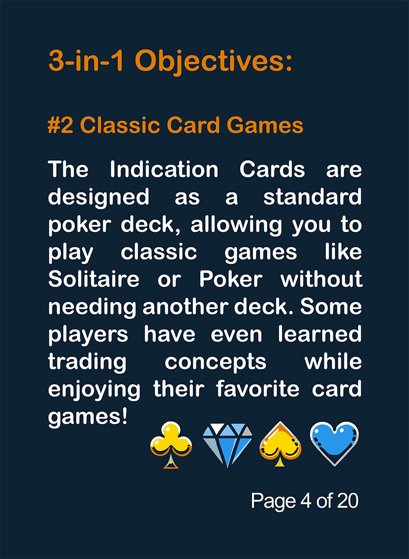 Page 4 of 20. Classic card game functionality using Papercuts Trading deck with standard suits